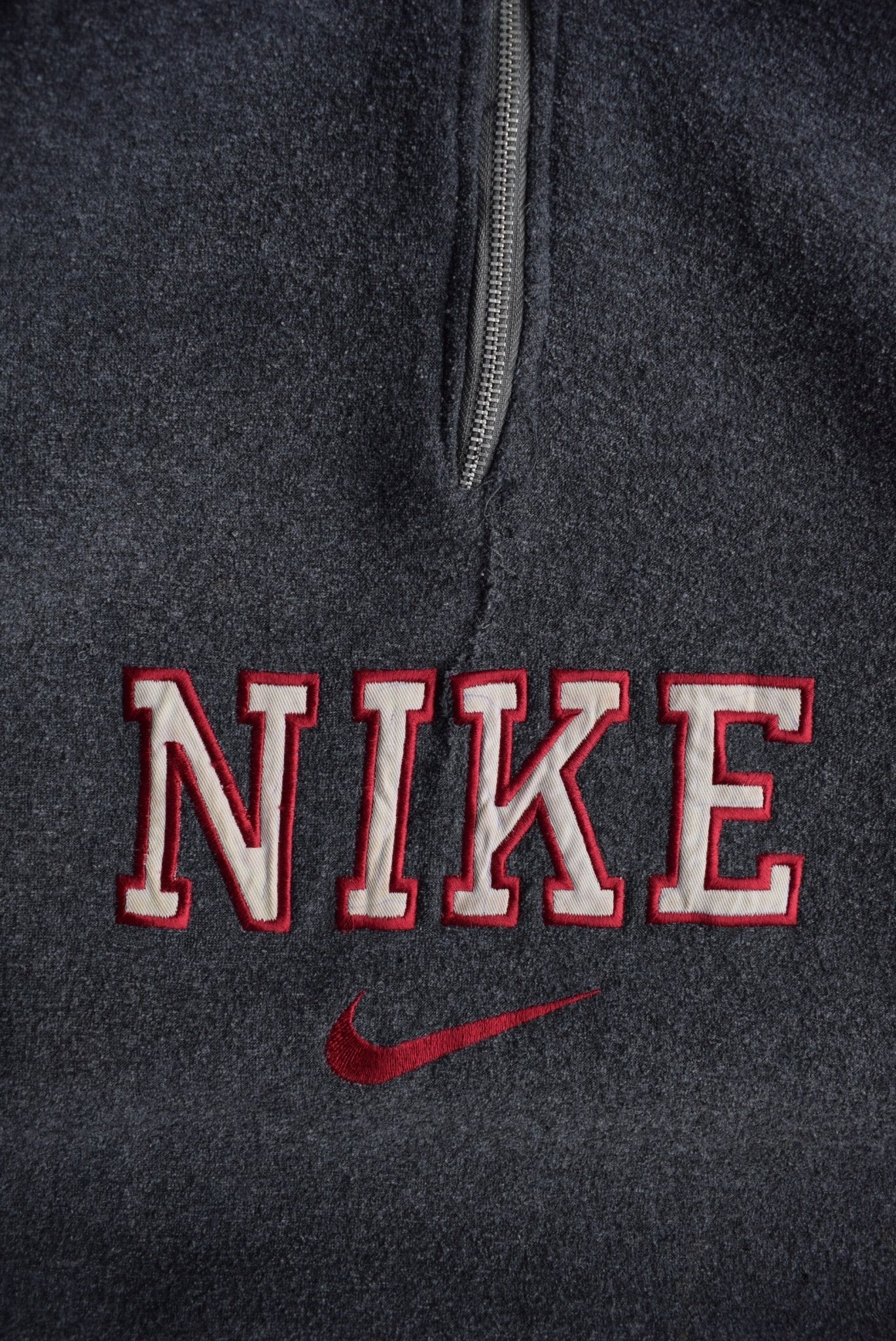 *Bootleg* Vintage Nike Spellout Embroidered Quarter Zip (XL) - Retrospective Store