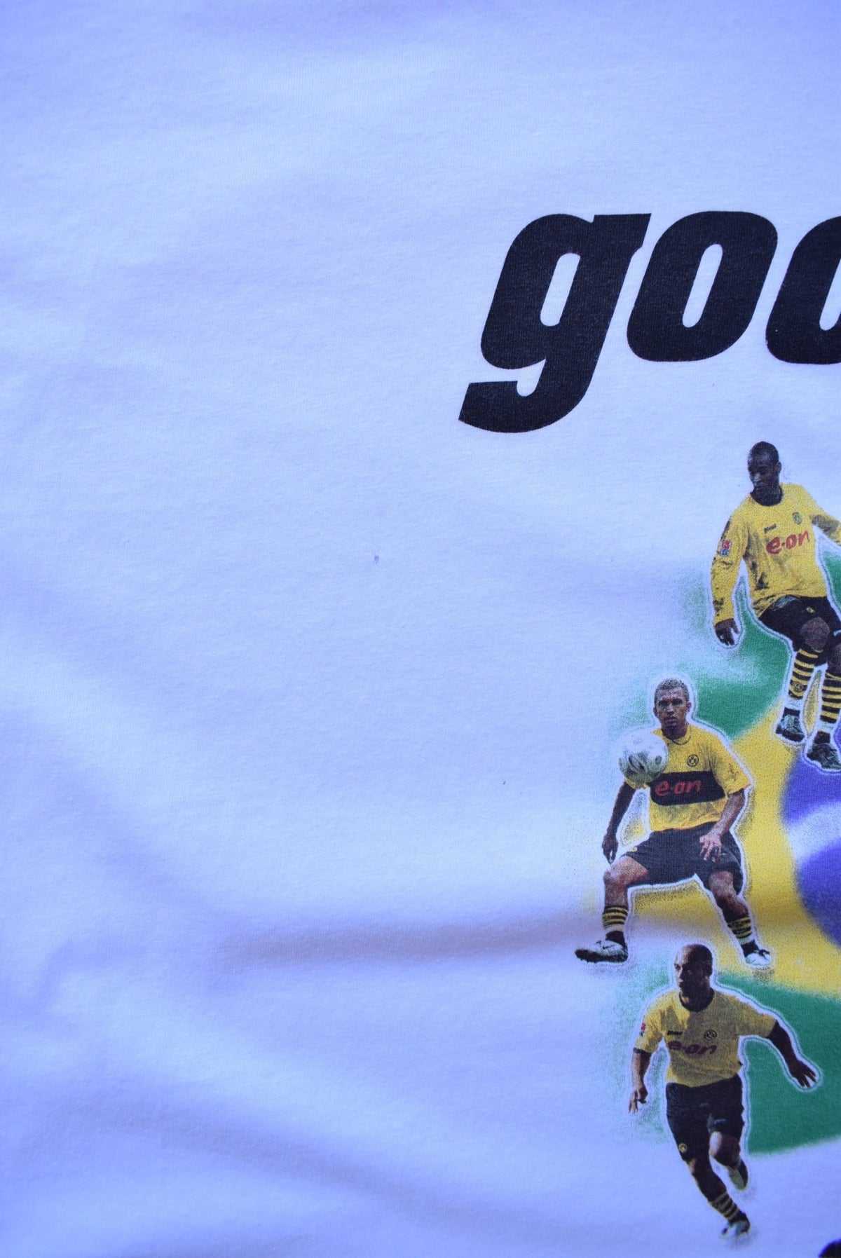Borussia Dortmund FC White Graphic Tee — 2000s (L/XL) - Retrospective Store