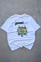 Borussia Dortmund FC White Graphic Tee — 2000s (L/XL) - Retrospective Store