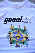 Borussia Dortmund FC White Graphic Tee — 2000s (L/XL) - Retrospective Store