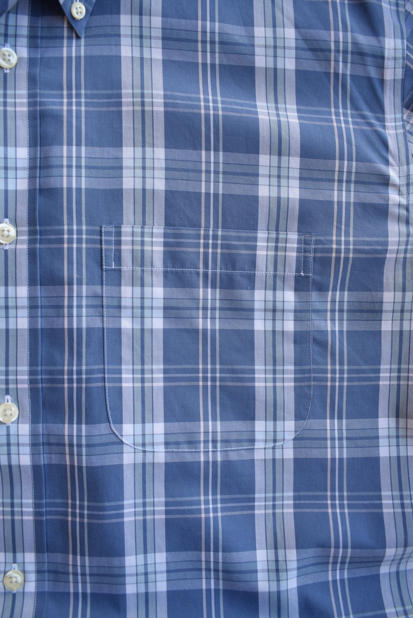 Brooks Brothers Cropped Button Up — 2000s (XL) - Retrospective Store