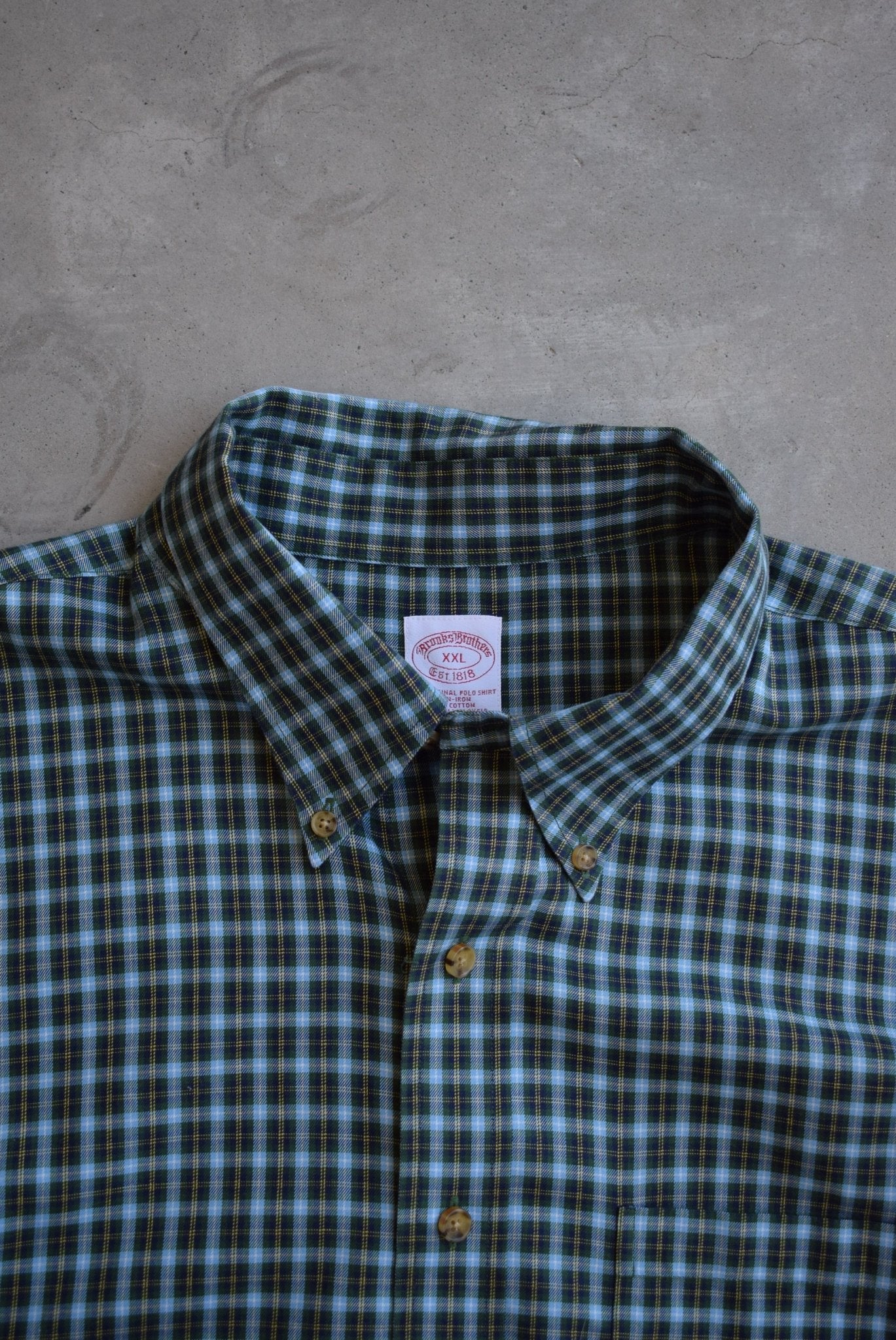 Brooks Brothers Cropped Long Sleeve Button Up — 2000s (XL/XXL) - Retrospective Store