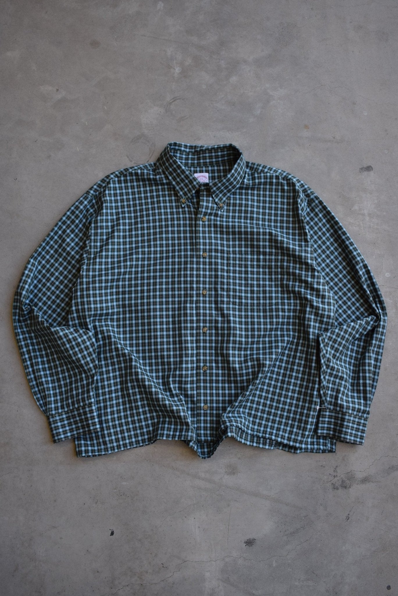 Brooks Brothers Cropped Long Sleeve Button Up — 2000s (XL/XXL) - Retrospective Store