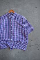 Brooks Brothers Purple Cropped Button Up — 2000s (L) - Retrospective Store