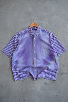 Brooks Brothers Purple Cropped Button Up — 2000s (L) - Retrospective Store