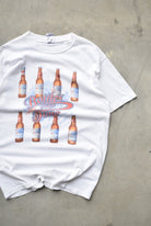 Budweiser 'Bottles over time' White Graphic Tee — 1999 (M) - Retrospective Store