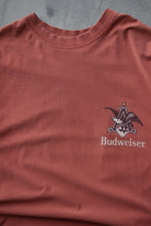Budweiser Burgundy Graphic Tee — 2000s (S/M) - Retrospective Store