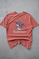 Budweiser Burgundy Graphic Tee — 2000s (S/M) - Retrospective Store