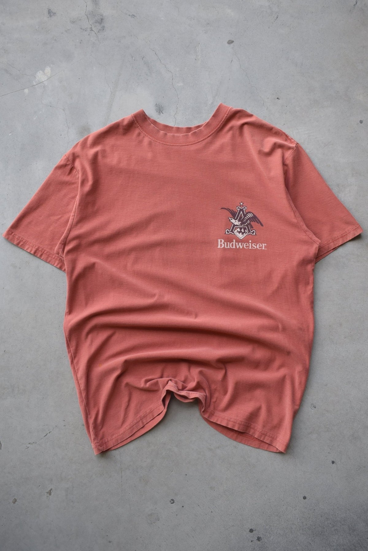 Budweiser Burgundy Graphic Tee — 2000s (S/M) - Retrospective Store