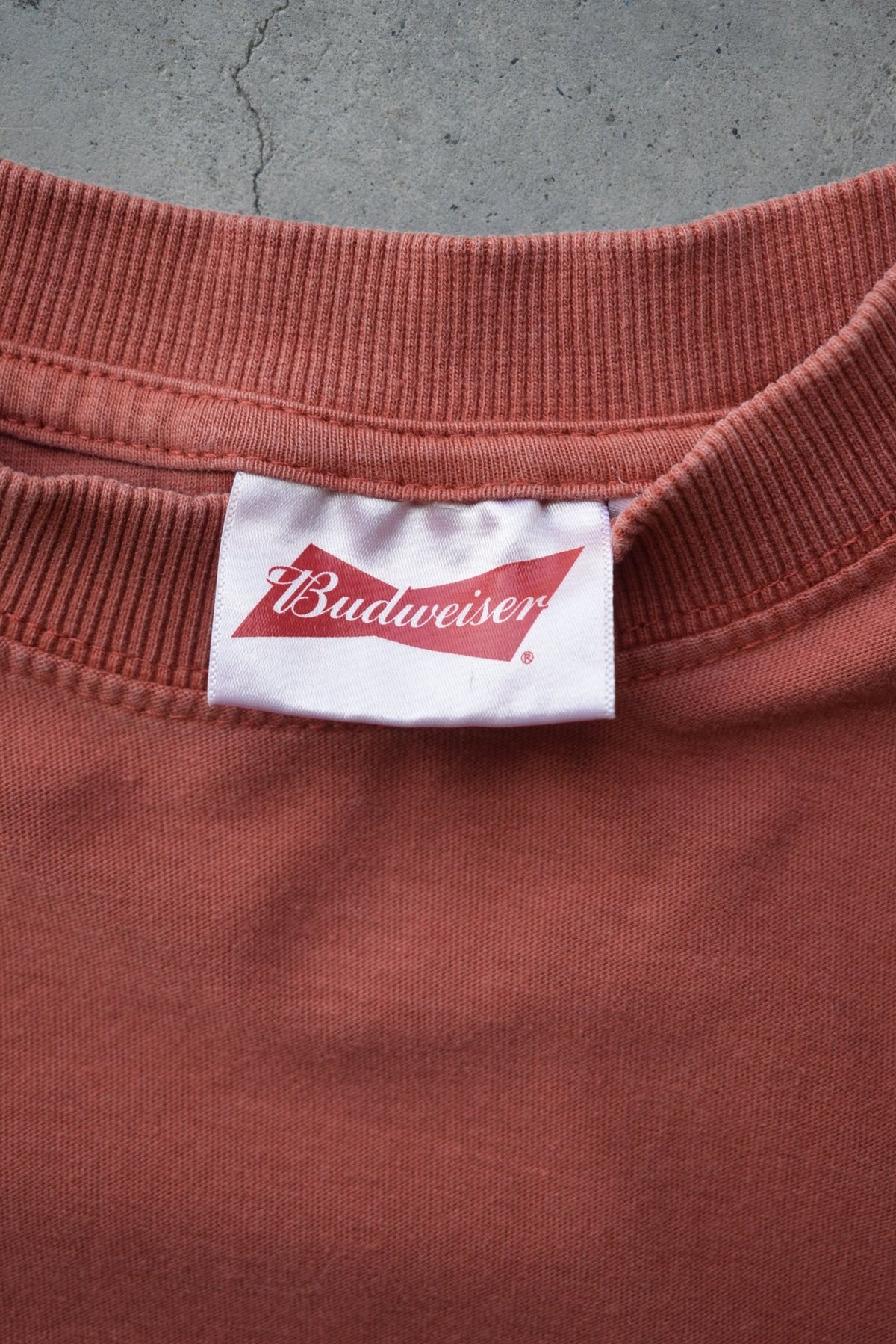 Budweiser Burgundy Graphic Tee — 2000s (S/M) - Retrospective Store