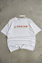 Budweiser 'Game Time' White Graphic Tee — 2000s (XL) - Retrospective Store