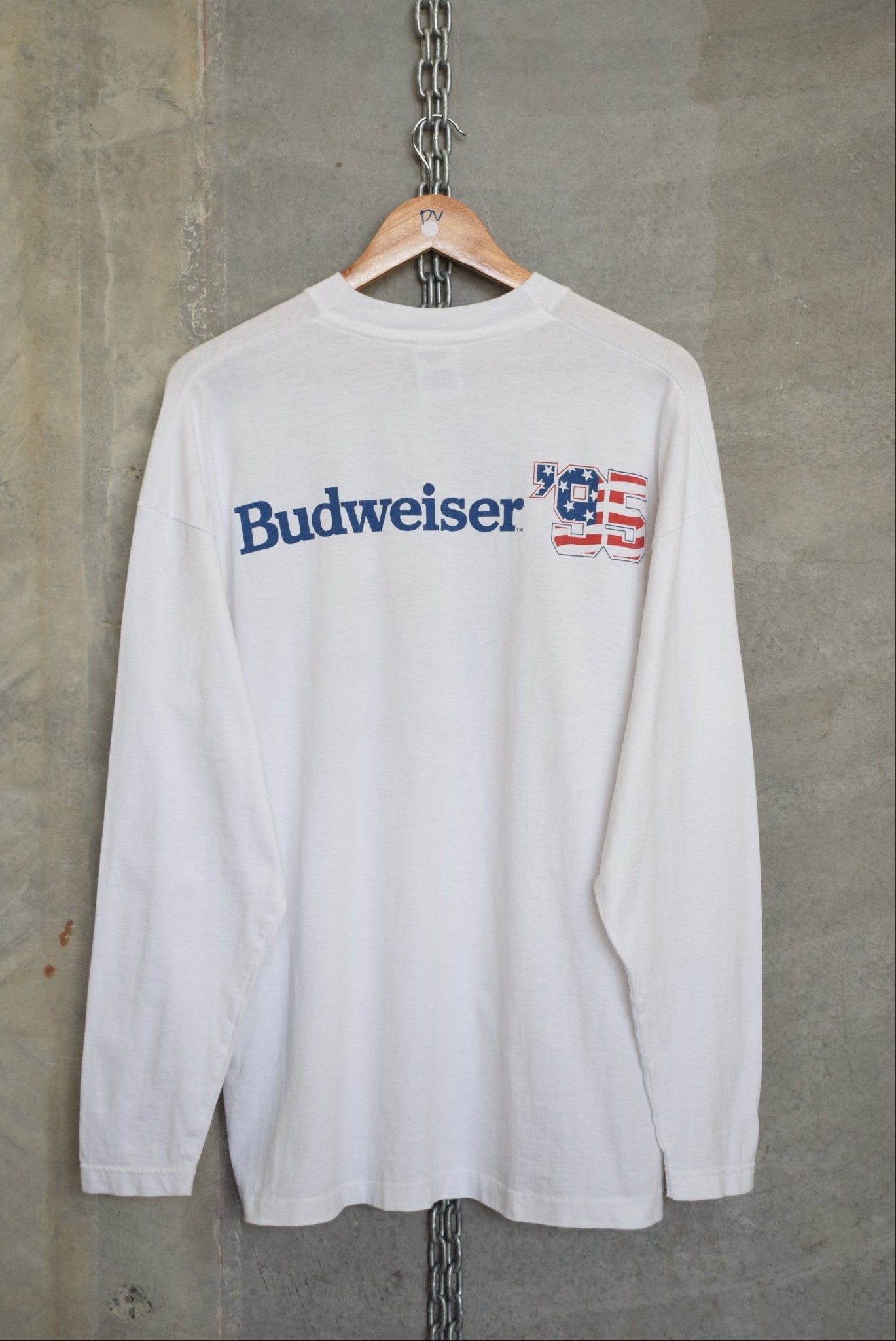 Budweiser Graphic Long Sleeve Tee — 1995 (L) - Retrospective Store