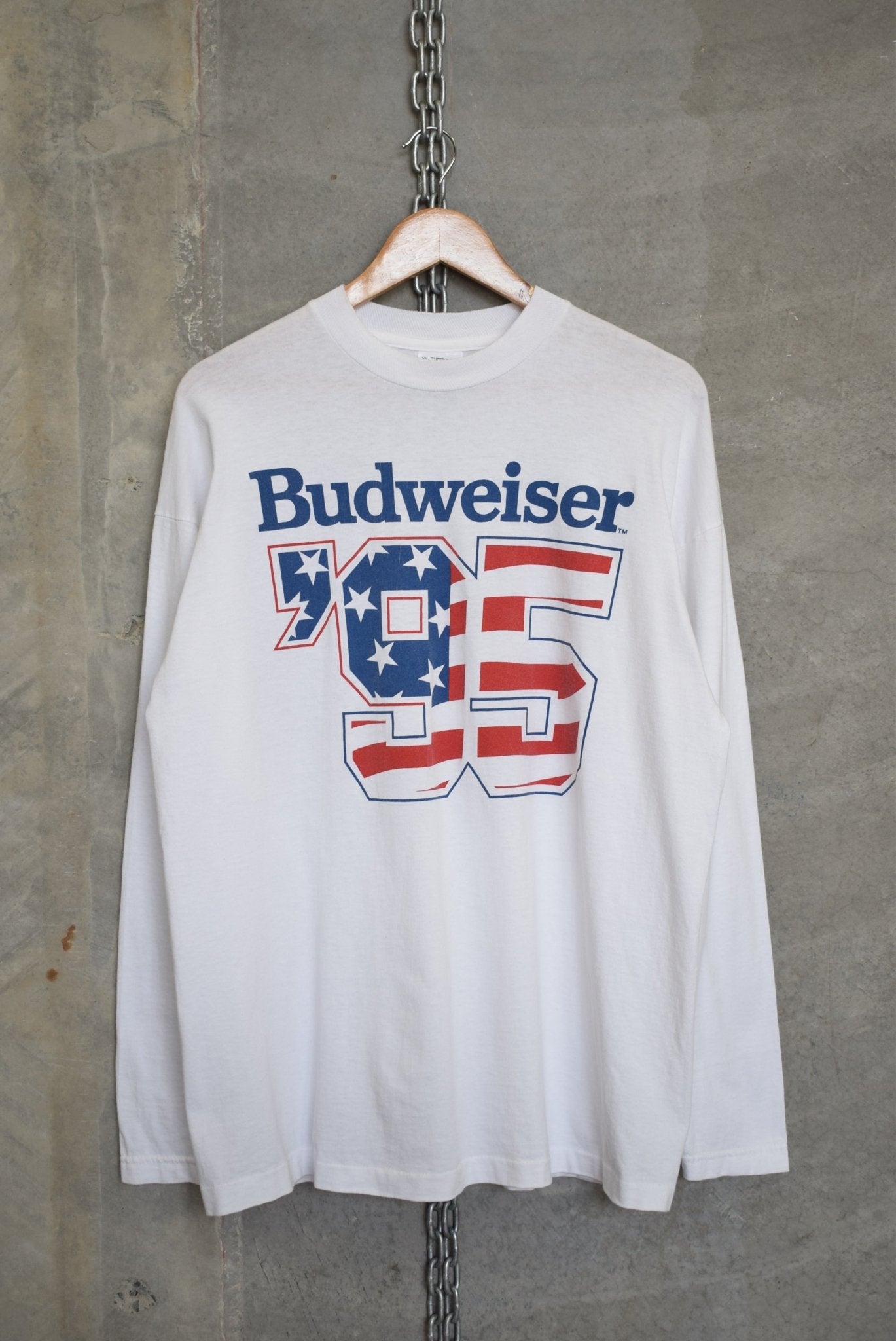 Budweiser Graphic Long Sleeve Tee — 1995 (L) - Retrospective Store