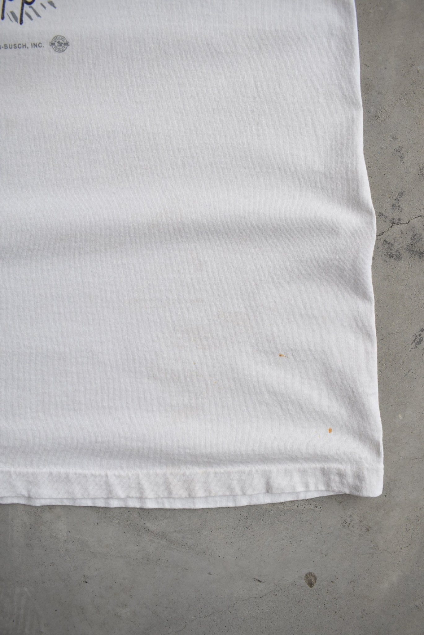 Budweiser Racing Team White Graphic Tee — 1996 (XXL) - Retrospective Store