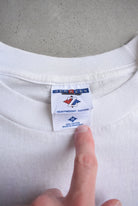 Budweiser Winston Drag Racing White Graphic Tee — 1998 (XXL) - Retrospective Store