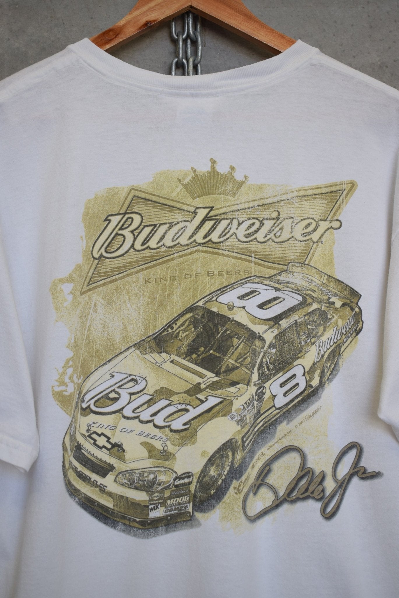 Budweiser X NASCAR Dale Jr Tee — 2000s (L) - Retrospective Store