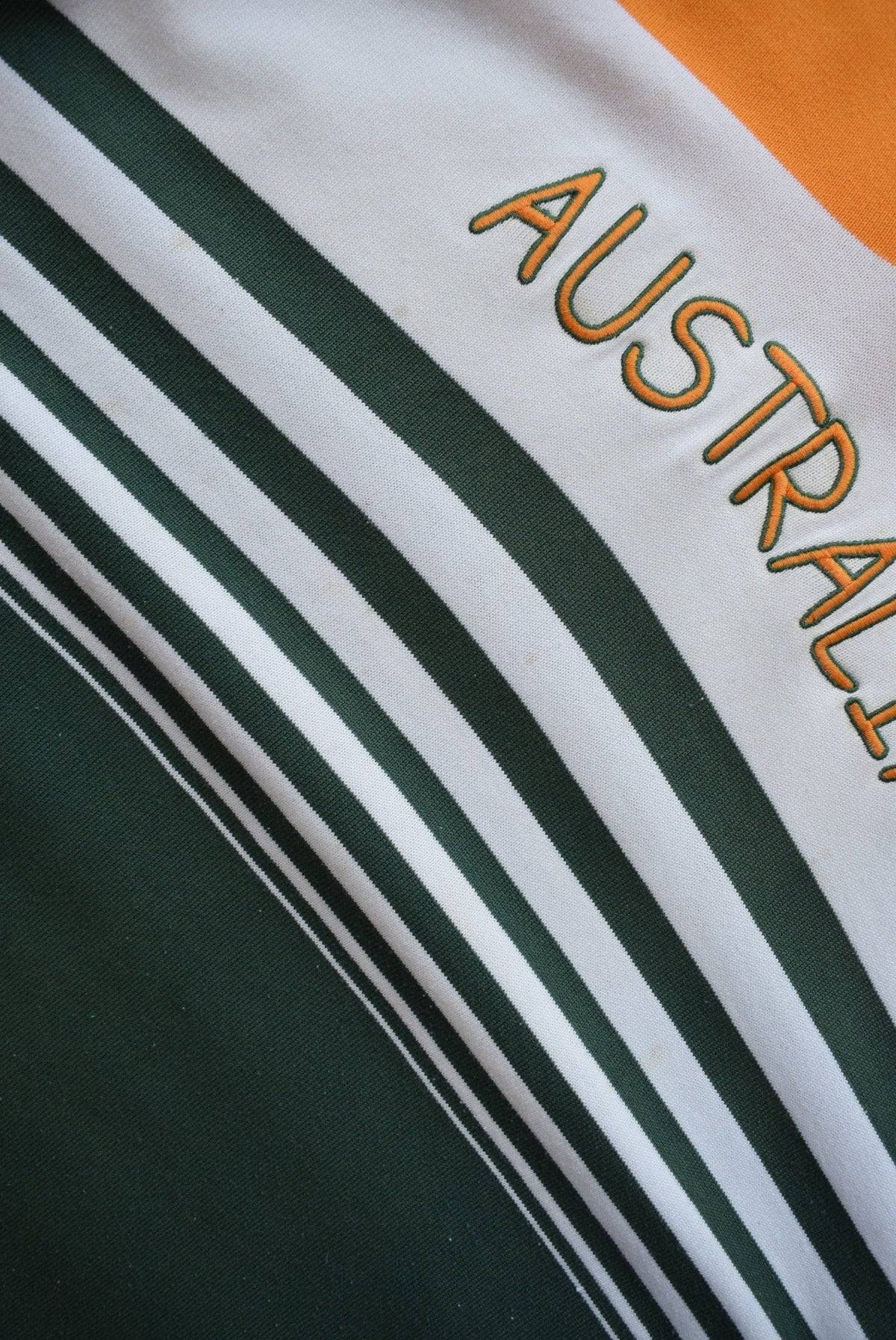 Canterbury Australia Green & Gold Embroidered Rugby Polo — 1990s (S/M) - Retrospective Store