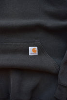 Carhartt Black Classic Logo Hoodie — 1990s (M) - Retrospective Store