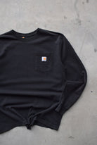 Carhartt Black Long Sleeve Pocket Tee — 2000s (XL) - Retrospective Store