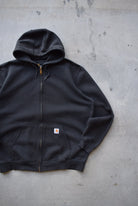 Carhartt Black Workwear Full-Zip Hoodie — 2000s (XL/XXL) - Retrospective Store