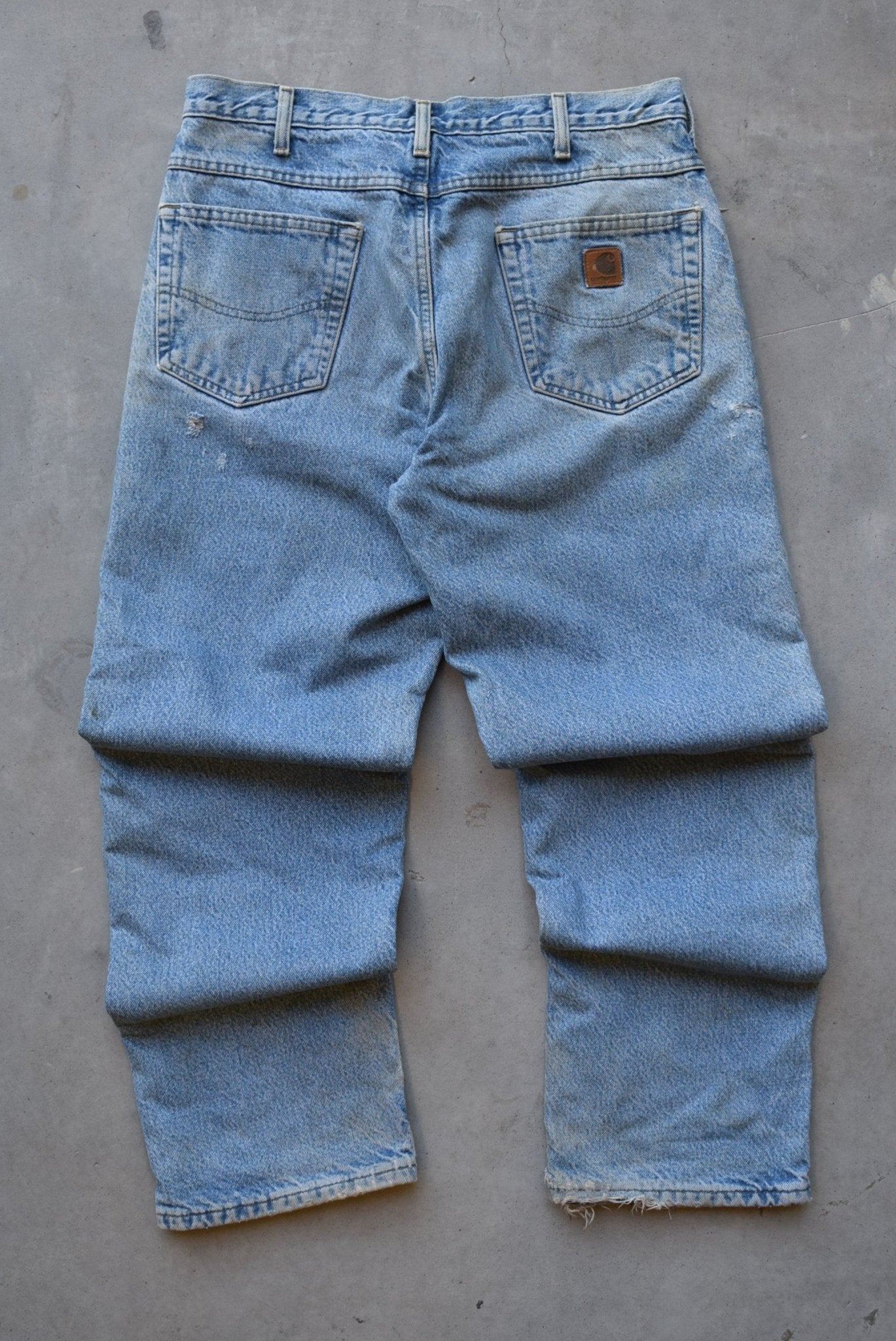 Carhartt Denim Flannel-Lined Jeans — 2000s (33) - Retrospective Store