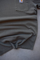 Carhartt Faded-Green Pocket Tee — 2000s (M) - Retrospective Store