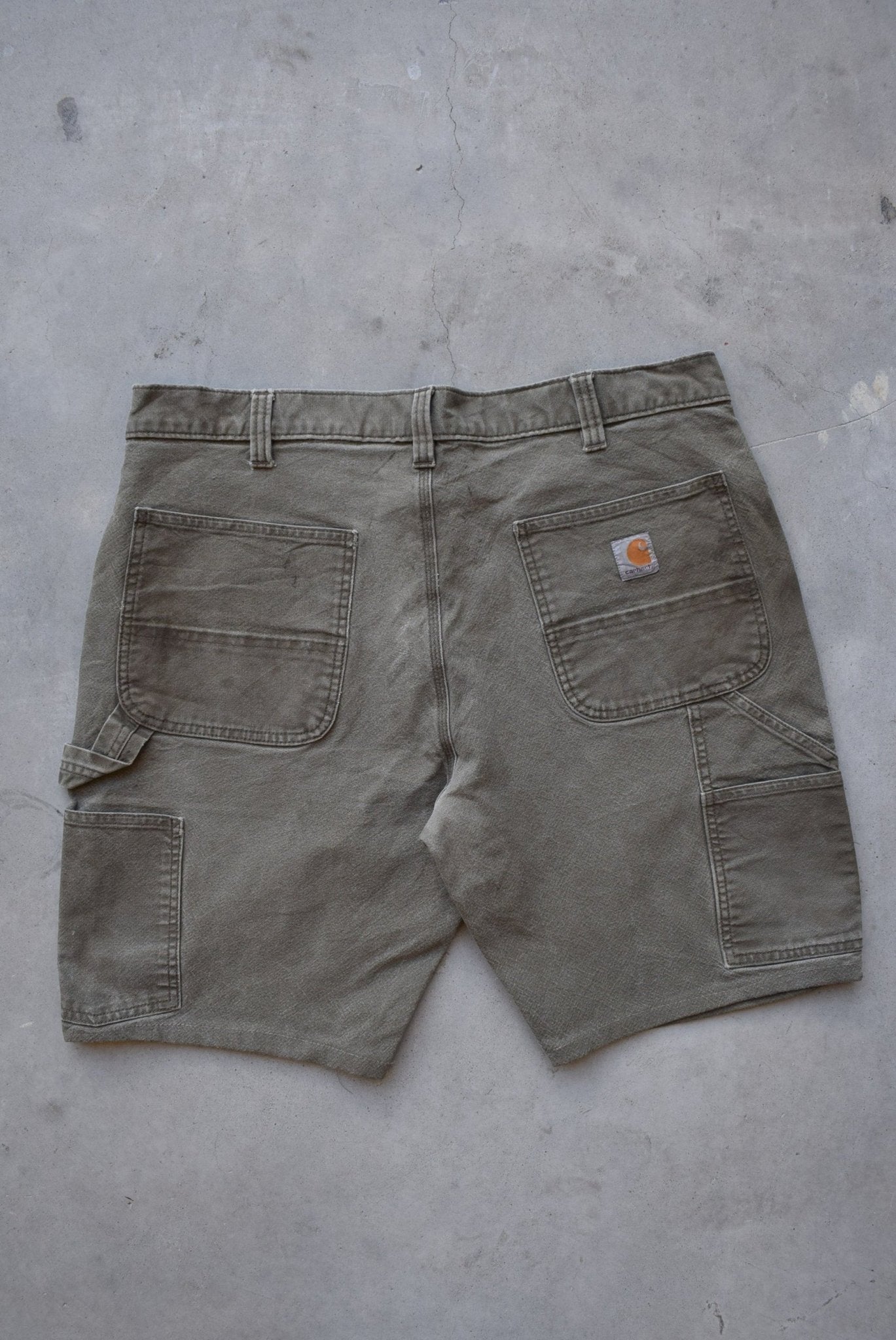 Carhartt Green Carpenter Shorts — 2000s (38) - Retrospective Store
