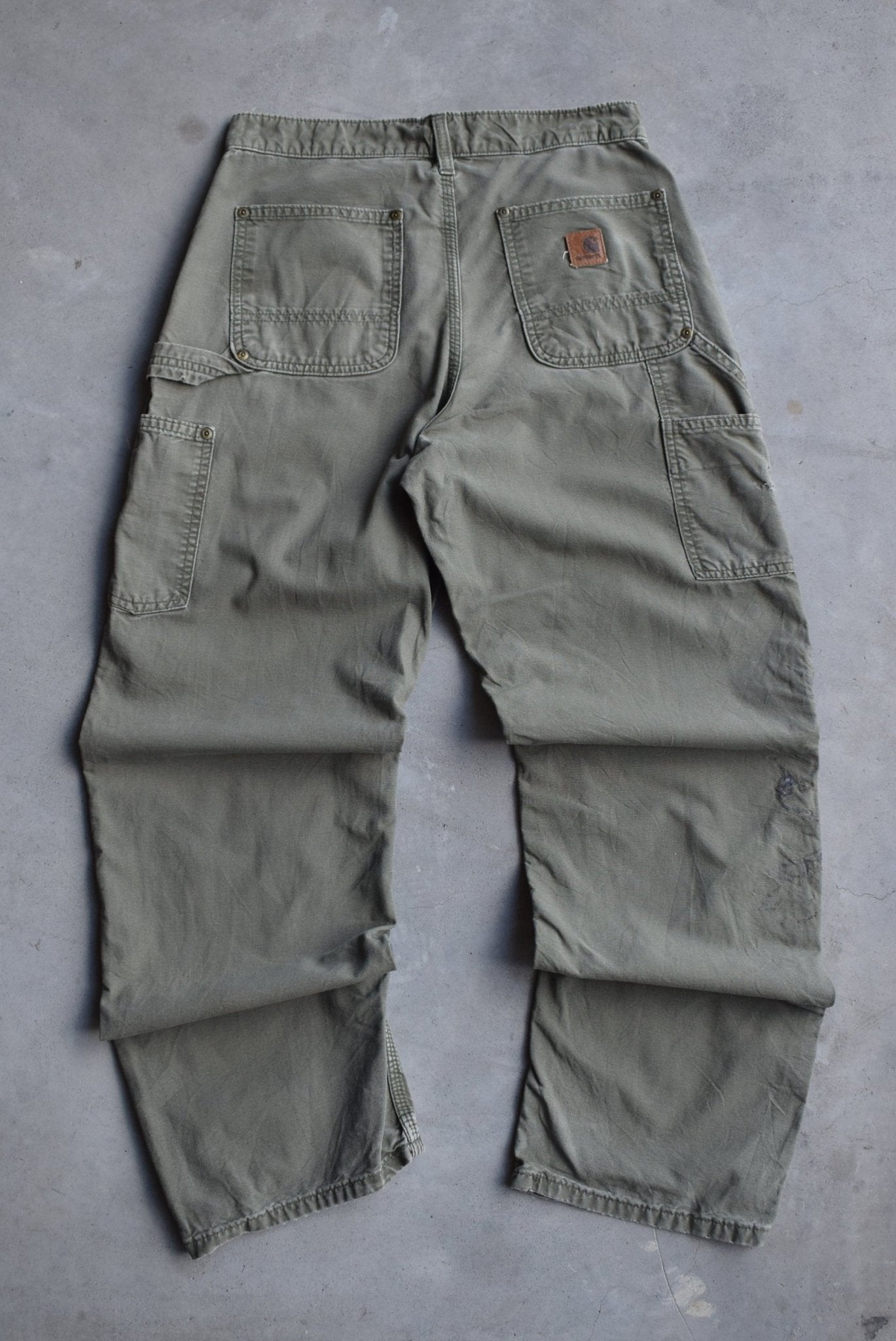 Carhartt Green Double-Knee Carpenter Pants — 2000s (29) - Retrospective Store