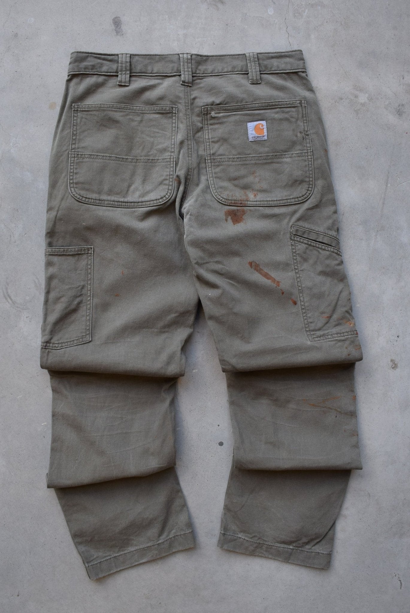 Carhartt Green Double-Knee Carpenter Pants — 2000s (32) - Retrospective Store