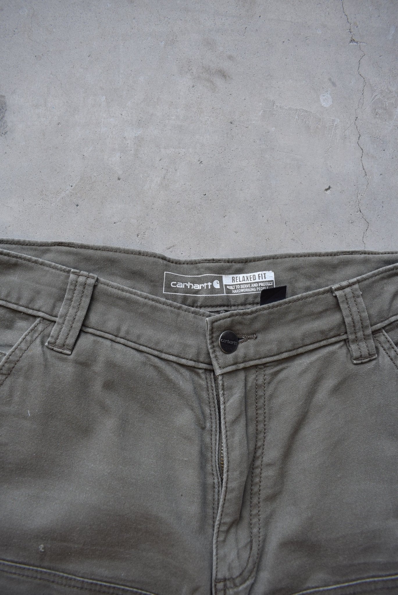 Carhartt Green Double-Knee Carpenter Pants — 2000s (32) - Retrospective Store