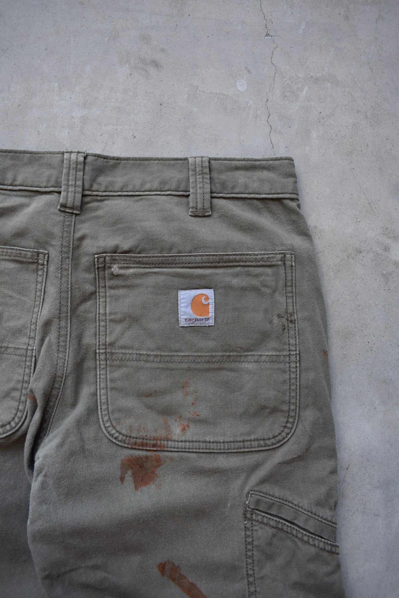 Carhartt Green Double-Knee Carpenter Pants — 2000s (32) - Retrospective Store