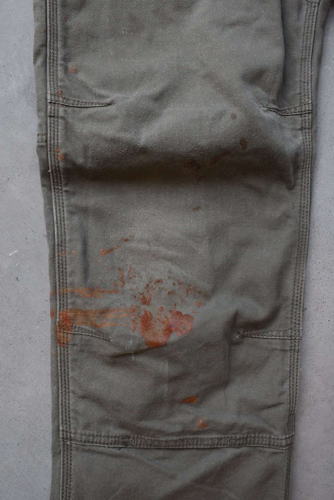 Carhartt Green Double-Knee Carpenter Pants — 2000s (32) - Retrospective Store