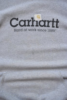Carhartt Grey Spellout Hoodie — 1990s (L) - Retrospective Store