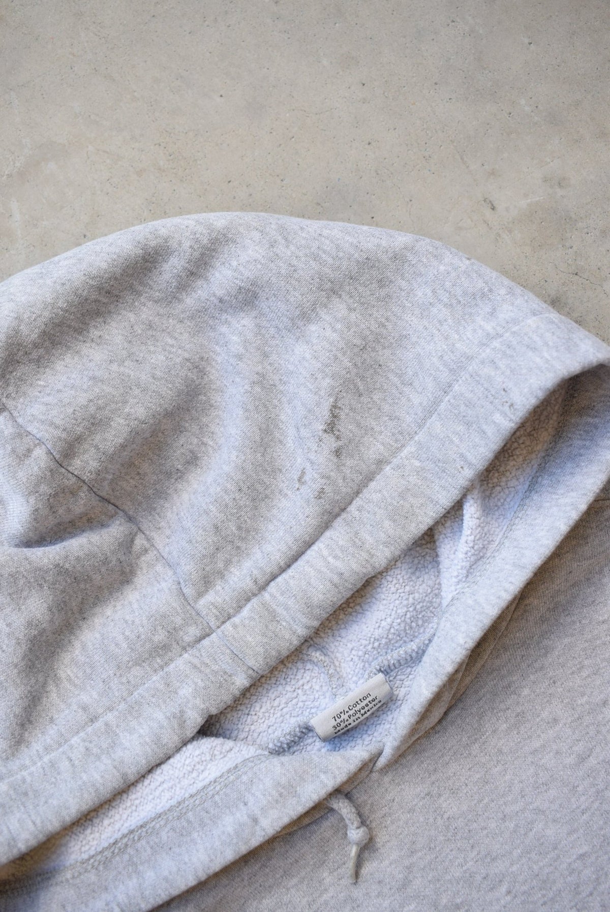 Carhartt Grey Spellout Hoodie — 1990s (L) - Retrospective Store