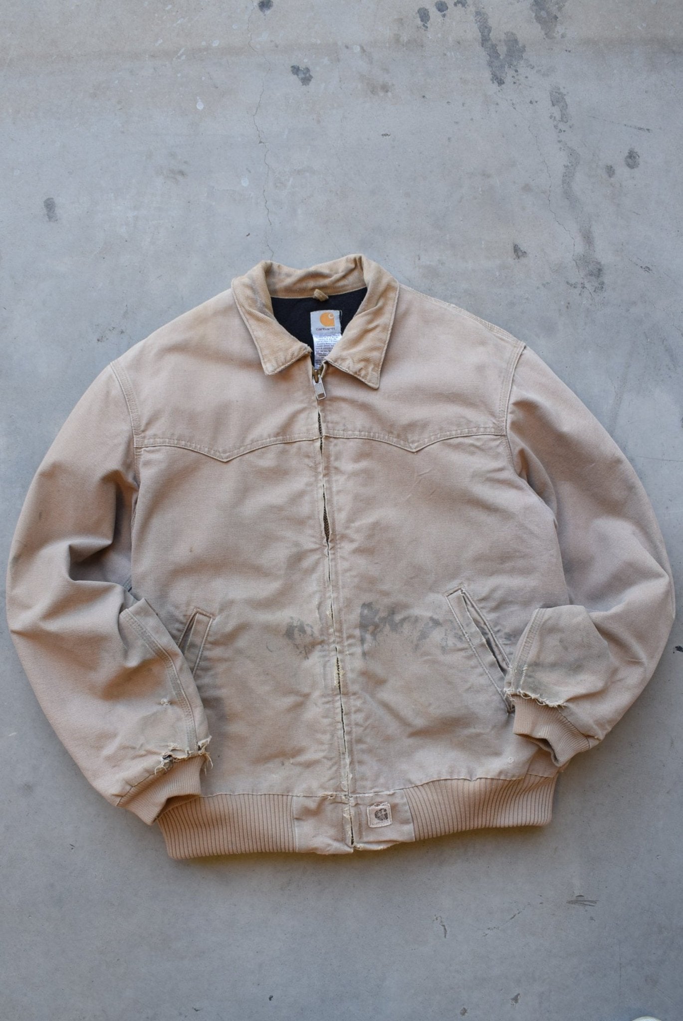 Carhartt 'Santa Fe' Tan Workwear Heavyweight Jacket — 1990s (XL) - Retrospective Store