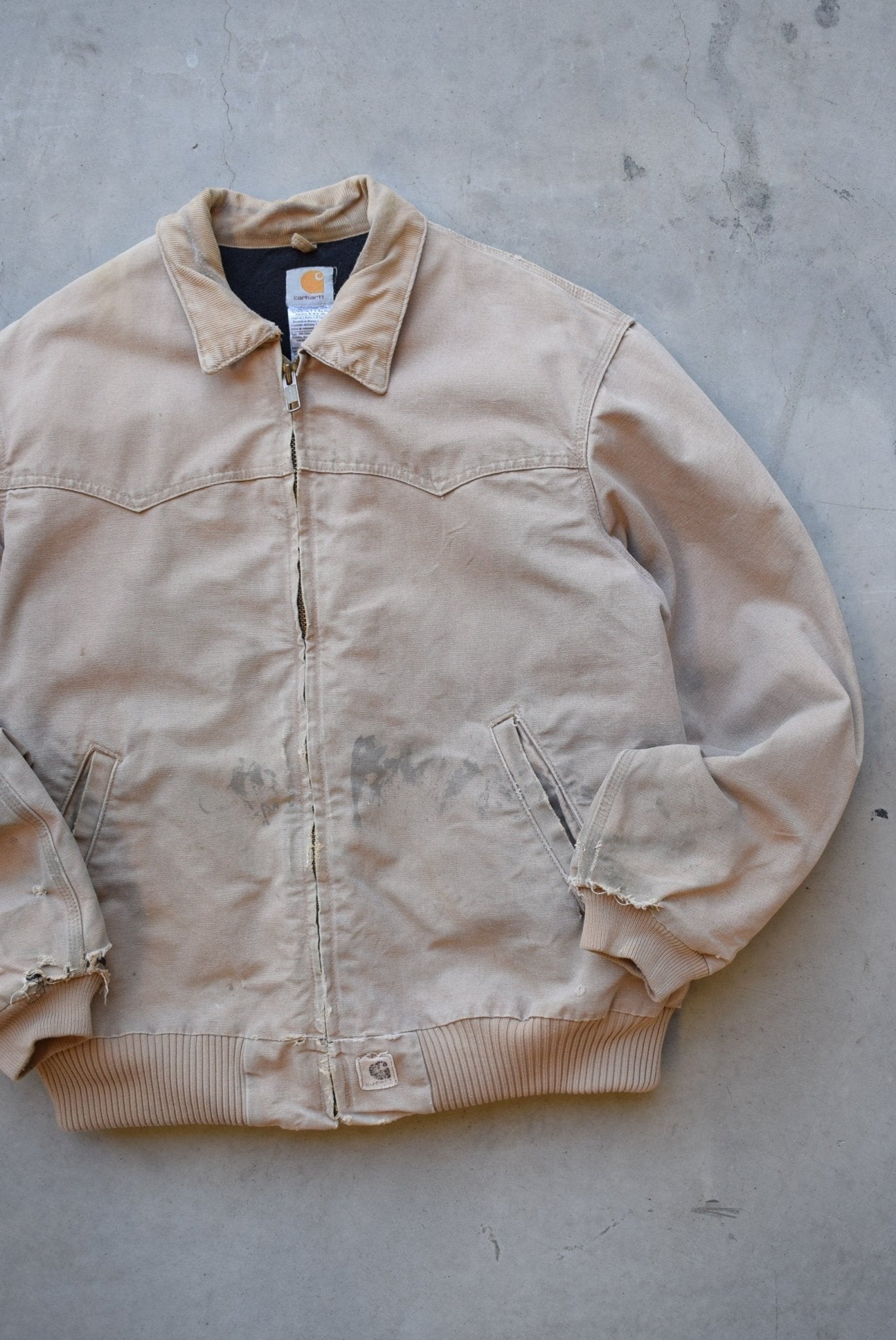 Carhartt 'Santa Fe' Tan Workwear Heavyweight Jacket — 1990s (XL) - Retrospective Store