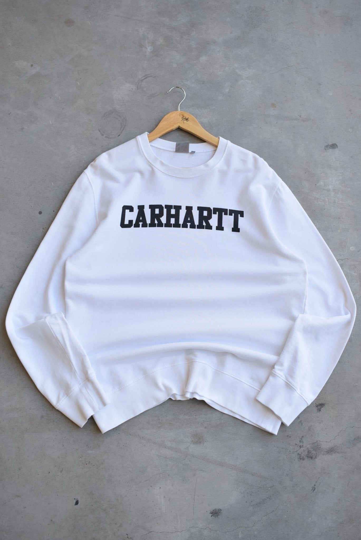 Carhartt Spellout Lightweight Crewneck — 2000s (M) - Retrospective Store