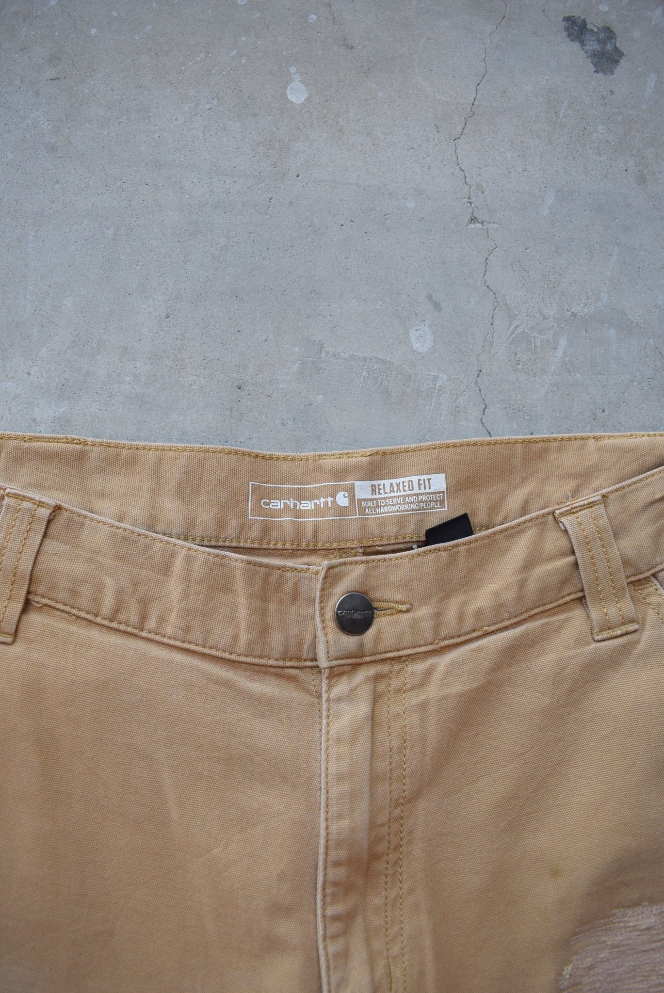 Carhartt Tan Double-Knee Carpenter Pants — 2000s (34) - Retrospective Store