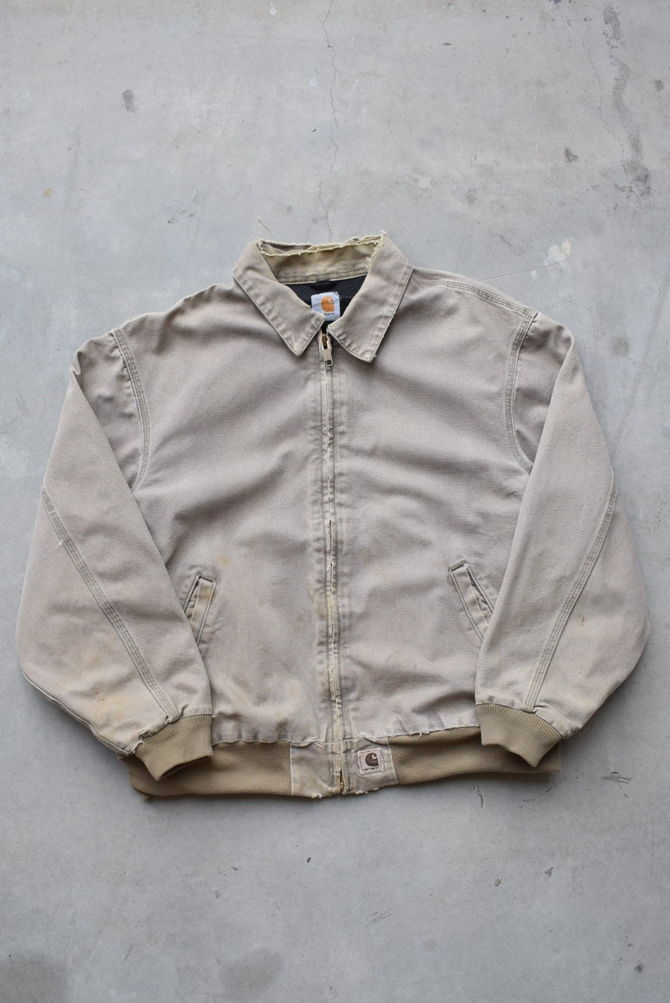 Carhartt Tan Heavyweight Workwear Jacket — 1990s (XL) - Retrospective Store