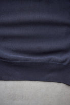 Champion Reverse-Weave Navy Embroidered Spellout Crewneck — 2000s (S) - Retrospective Store