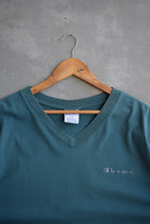 Champion Spellout Embroidered Tee — 1990s (XL) - Retrospective Store