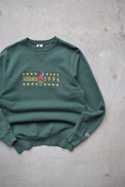 Champion x Atlanta Olympics Green Embroidered Spellout Crewneck — 1996 (M) - Retrospective Store