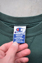 Champion x Atlanta Olympics Green Embroidered Spellout Crewneck — 1996 (M) - Retrospective Store