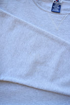 Champion x Harvard Law Grey Embroidered Crewneck — 1990s (L) - Retrospective Store
