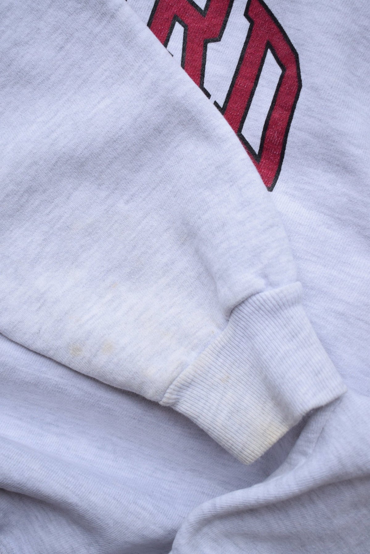 Champion x Harvard University Grey Graphic Crewneck — 1990s (S/M) - Retrospective Store