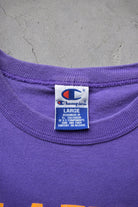 Champion x NBA Los Angeles Lakers Basketball Purple Graphic Tee — 1990s (L) - Retrospective Store