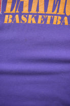 Champion x NBA Los Angeles Lakers Basketball Purple Graphic Tee — 1990s (L) - Retrospective Store