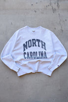 Champion x University of North Carolina Grey Reverse-Weave Crewneck — 1990s (XL) - Retrospective Store