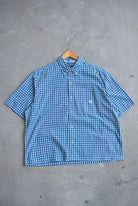 Chaps Ralph Lauren Blue Cropped Button Up — 2000s (XL) - Retrospective Store