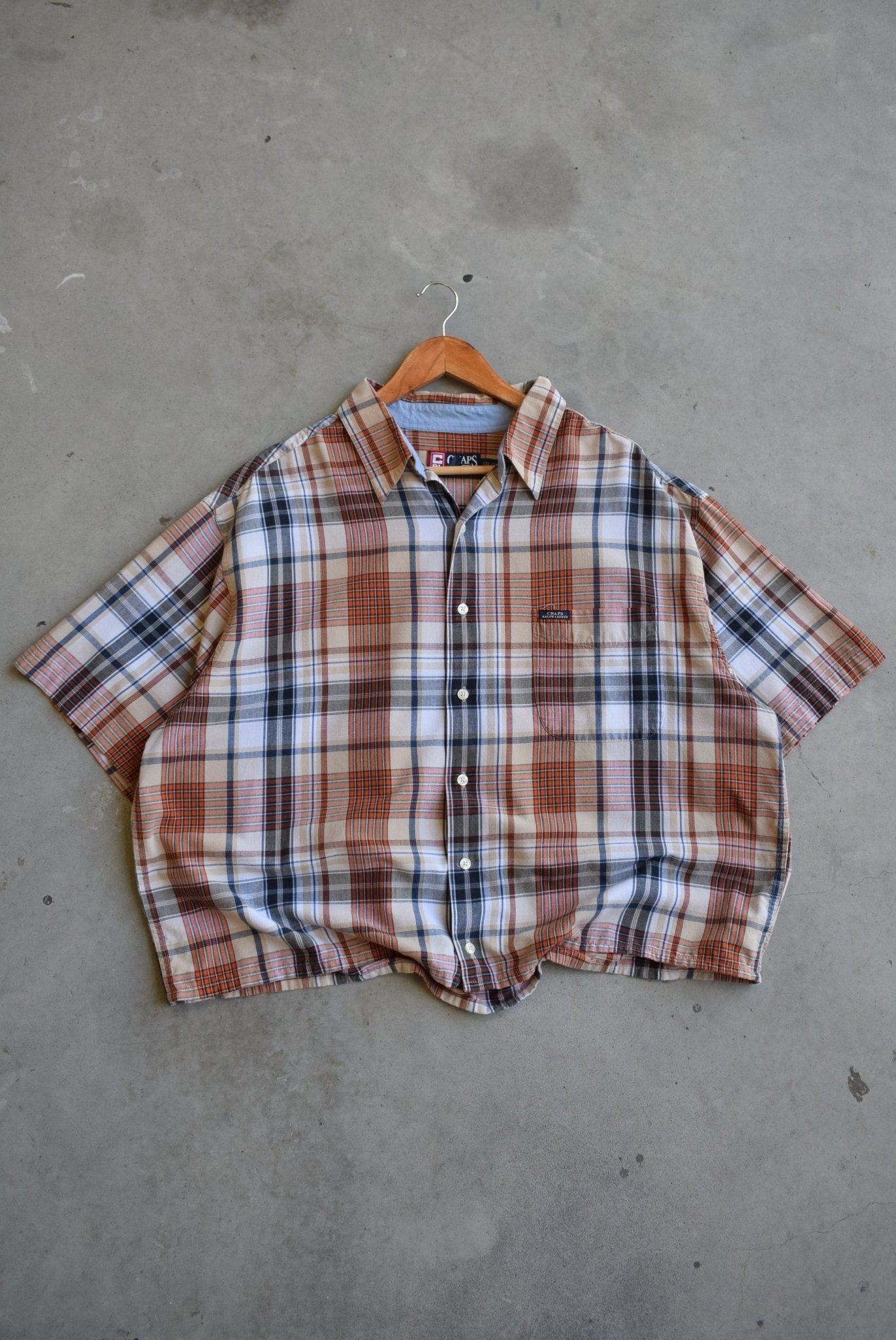Chaps Ralph Lauren Cropped Button Up — 2000s (XL) - Retrospective Store